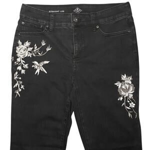 St. John's Bay - Black Straight Leg Jeans - Size 8